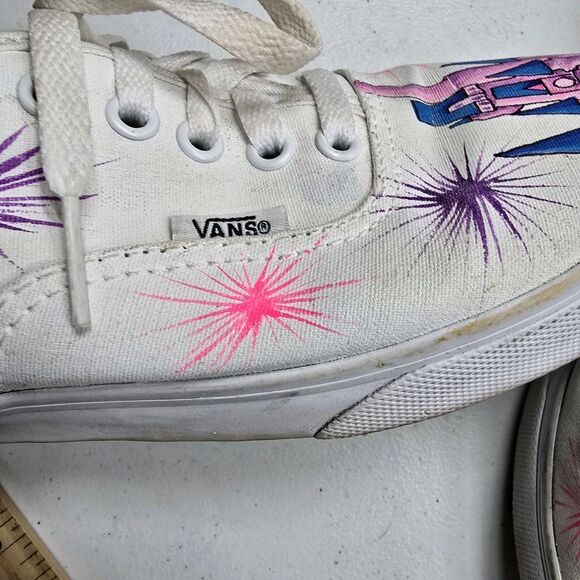 Disney Painted Vans Mickey & Minnie Mouse Castle Mens 8.5 Womens 10 Pre-owned - Picture 4 of 13